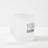 Tasse aus mattiertem Glas (Vorderseite Links)