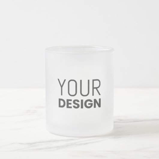 Tasse aus mattiertem Glas (Mittel)