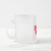 Tasse aus mattiertem Glas (Links)