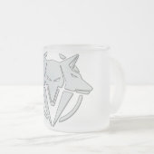 Tasse aus mattiertem Glas (VorderseiteRechts)