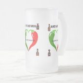 Tasse aus mattiertem Glas (VorderseiteRechts)