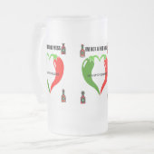 Tasse aus mattiertem Glas (Vorderseite Links)