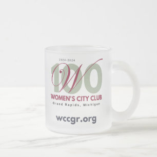 Tasse aus mattiertem Glas