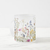 Tasse aus mattiertem Glas (Vorderseite Links)