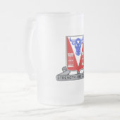 Tasse aus mattiertem Glas (Vorderseite Links)