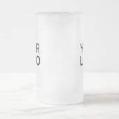 Tasse aus mattiertem Glas - 16 oz (Mittel)