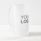 Tasse aus mattiertem Glas - 16 oz (Vorderseite Links)