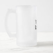 Tasse aus mattiertem Glas - 16 oz (Links)