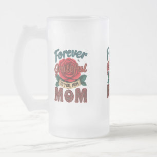 Tasse aus mattiertem Glas - 16 oz   "Für immer dan