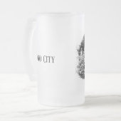Tasse aus mattiertem Glas, 473 ml (Vorderseite Links)