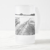 Tasse aus mattiertem Glas, 473 ml (VorderseiteRechts)