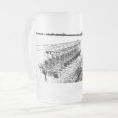 Tasse aus mattiertem Glas, 473 ml (Vorderseite Links)