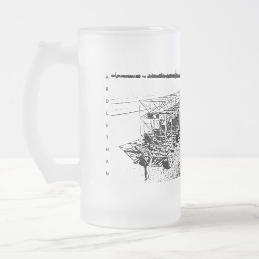 Tasse aus mattiertem Glas, 473 ml (Links)