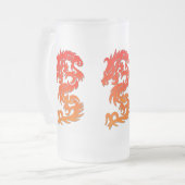 Tasse aus Mattiertem Glas aus Chinesischem Dragon (Vorderseite Links)