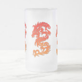 Tasse aus Mattiertem Glas aus Chinesischem Dragon (Mittel)