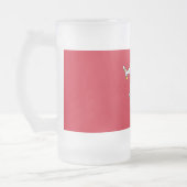 Tasse aus mattiertem Glas mit Isle of Man (Links)