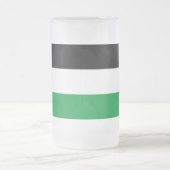 Tasse aus mattiertem Glas mit palästinensischer Fl (Mittel)