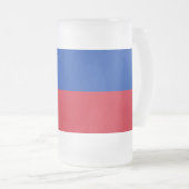 Tasse aus mattiertem Glas mit philippinischer Flag (VorderseiteRechts)