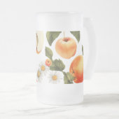 Tasse aus mattiertem Glas - Muster für Fruchtwasse (VorderseiteRechts)