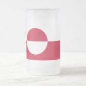 Tasse aus mattiertem Glas unter grönländischer Fla (Mittel)