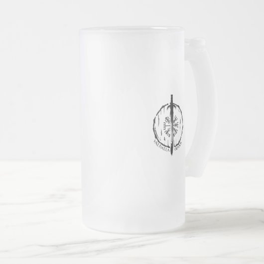 Tasse aus mattiertem Glas, Valhalla Oliver | Mjoll (VorderseiteRechts)