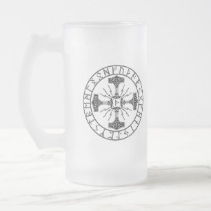 Tasse aus mattiertem Glas, Valhalla Oliver   Mjoll