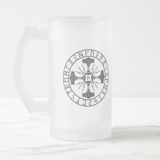 Tasse aus mattiertem Glas, Valhalla Oliver | Mjoll (Links)