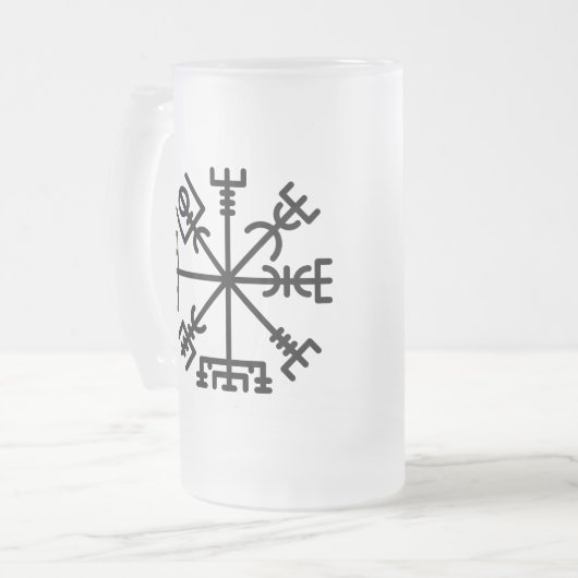 Tasse aus mattiertem Glas, Valhalla Oliver | Vegvi (Vorderseite Links)