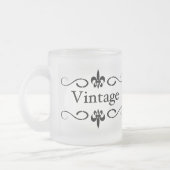 Tasse aus mattiertem Glas - Vintag (Links)