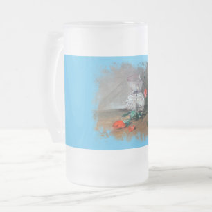 Tasse aus Milchglas Stillleben