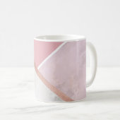 Tasse aus personalisierter Rose, Gold-Kupfer-Marmo (VorderseiteRechts)