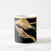 Tasse aus schwarzem Marmor und Goldmedaille (Mittel)
