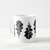 Tasse aus schwarzem und weißem Eichenholz (Vorderseite Links)