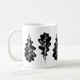 Tasse aus schwarzem und weißem Eichenholz