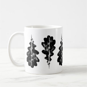Tasse aus schwarzem und weißem Eichenholz
