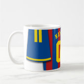 Tasse aus Soccer Jersey, Black Gold Streifen (Links)