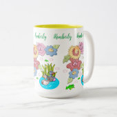 Tasse aus Tee, Blumenteich (VorderseiteRechts)