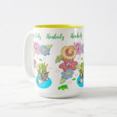 Tasse aus Tee, Blumenteich (Vorderseite Links)
