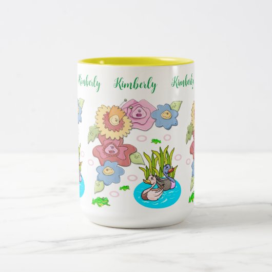 Tasse aus Tee, Blumenteich (Mittel)