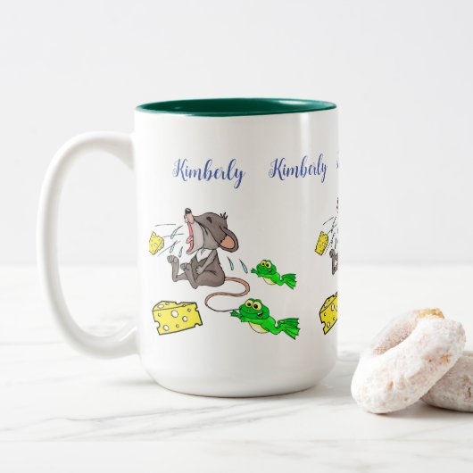 Tasse aus Tee, Mousepferd (Mit Donut)