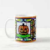 Tasse aus verkettetem Glas Halloween Pumpkin (Links)
