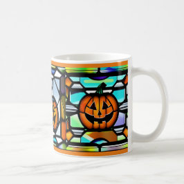 Tasse aus verkettetem Glas Halloween Pumpkin