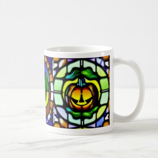 Tasse aus verkettetem Glas Halloween Pumpkin (Rechts)