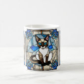 Tasse aus verkettetem Glas Siamese (Mittel)
