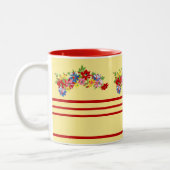 Tasse aus Vintagem Flor und Streifen (Links)