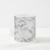Tasse aus weißem Marmor - Modernes Design (Vorderseite Links)