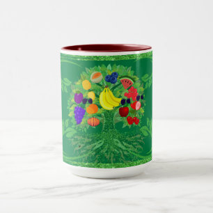 Tasse aus zwei Tonen-Tonen-Käsesorten