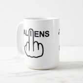 Tasse Außerirdischen Gedreht (Vorderseite Links)