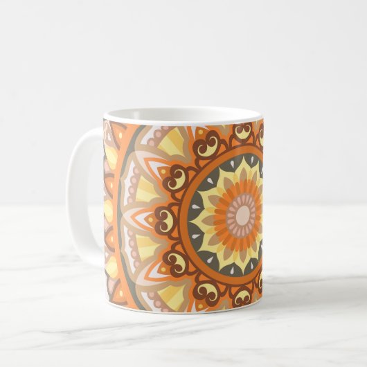 Tasse Autumn Mandala (Vorderseite Links)