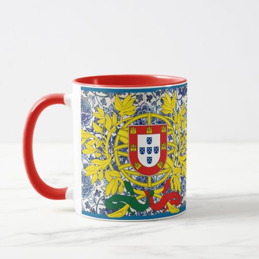 Tasse Azulejo mit portugiesischem Wappen (Links)